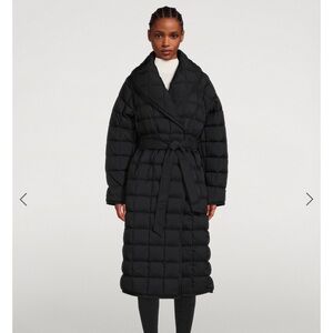 Mackage Allegra Quilted Wrap Down Coat in Black